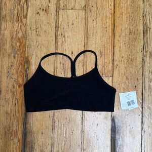 Beyond Yoga Black Seamless T-Back Bralette